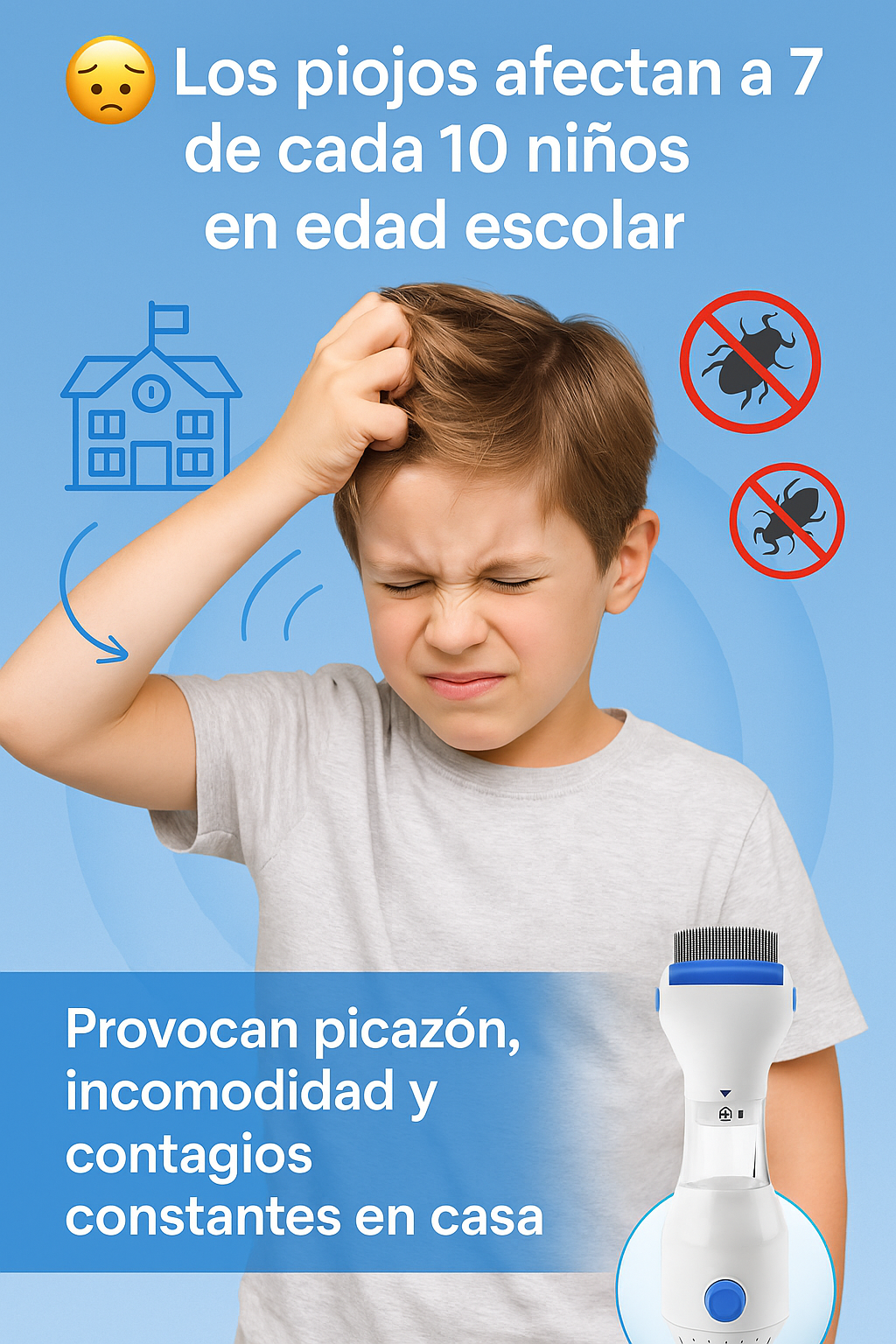 PiojoClean® PEINE ASPIRADOR DE PIOJOS